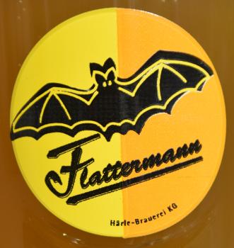 Flattermann-Biergläser: Logo